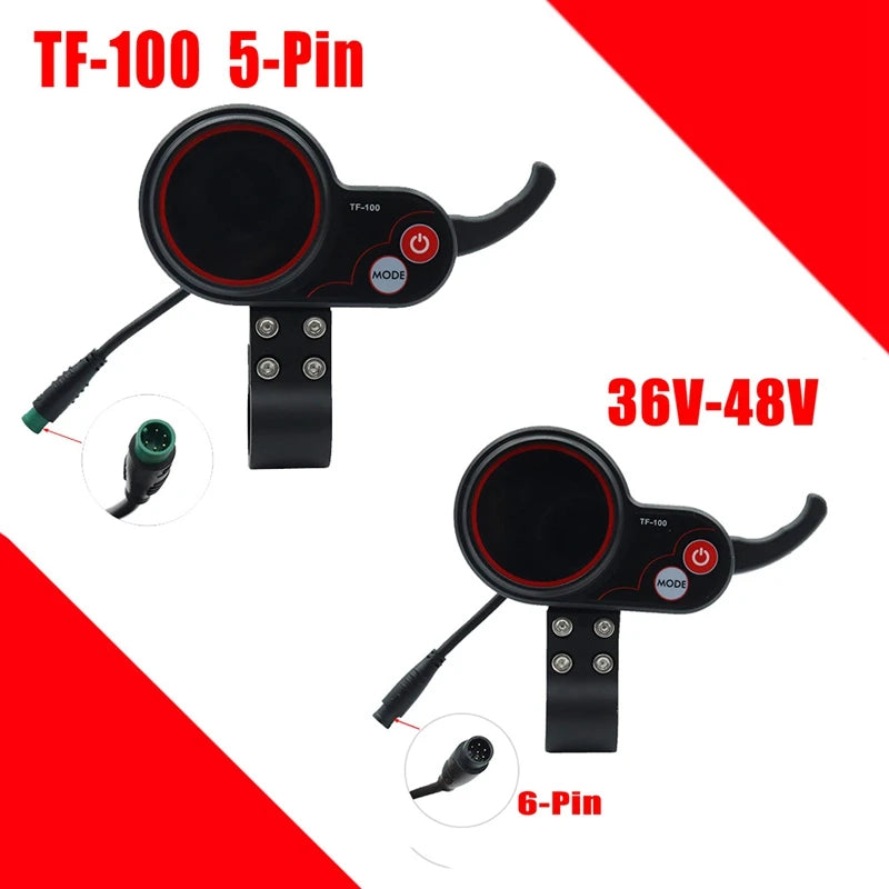 TF-100 Display Scooter Dashboard 6Pin Electric Scooter Parts